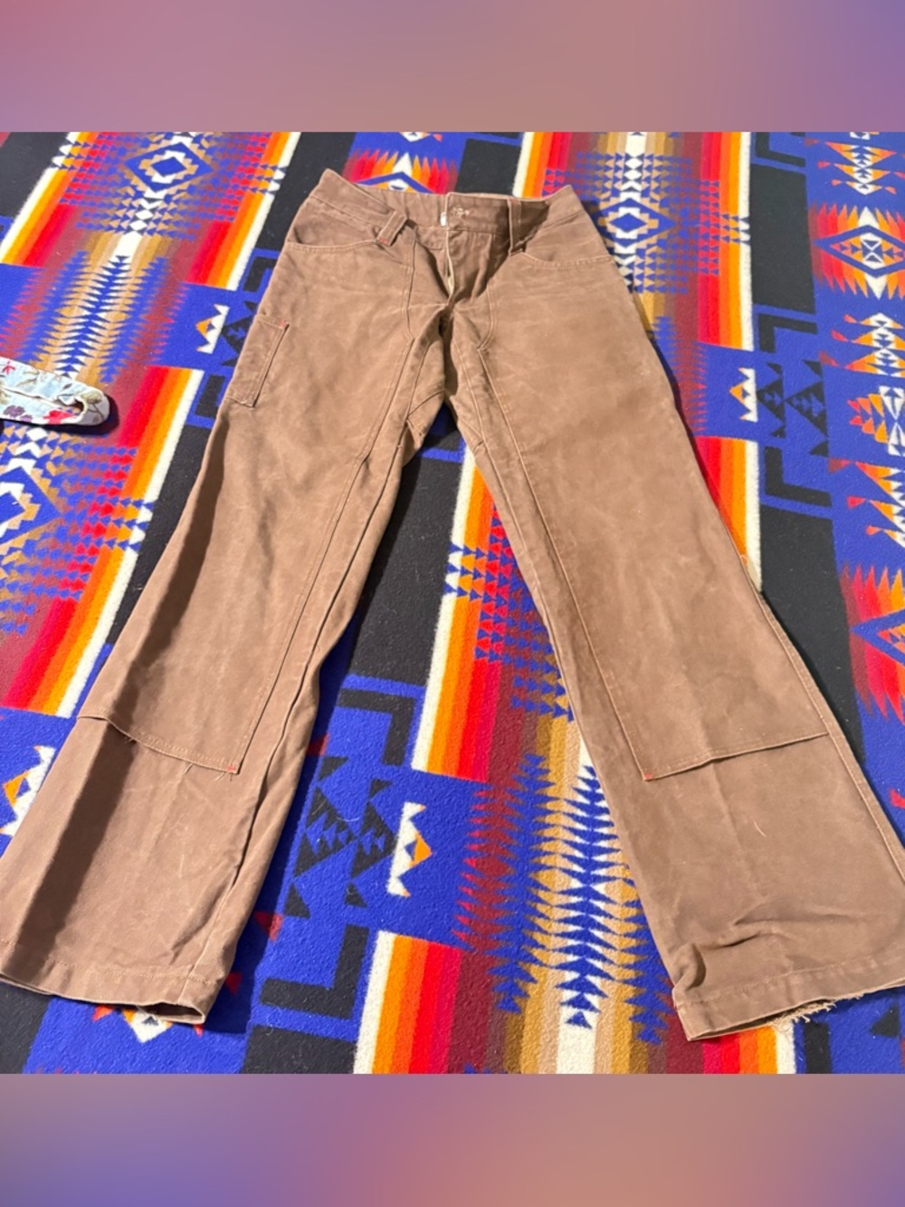 Red Ants Pants Brown Straight Cut Carpenter Pants